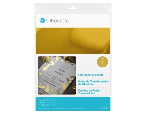 Silhouette Transferfolie gold 6 Blatt, 21.5 x 27.9 cm