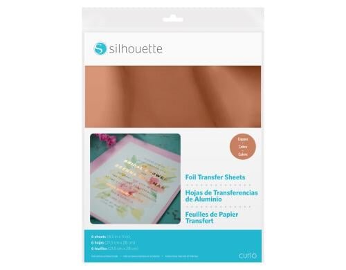 Silhouette Transferfolie kupfer 6 Blatt, 21.5 x 27.9 cm