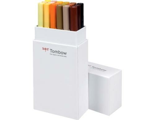 Tombow Fasermaler ABT 18er Erdtöne