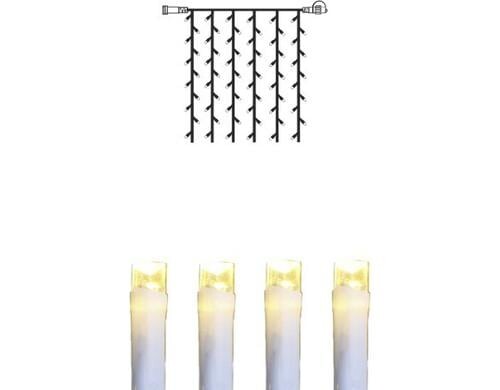 Star Trading SystDecor Curtain 0.8m Extr 42 LED 0.72W, 100x80cm, Kabel weiss