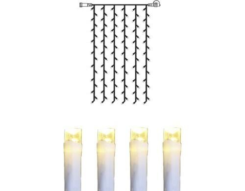 Star Trading SystDecor Curtain 1.5m Extr 84 LED 1.44W, 100x150cm, Kabel weiss