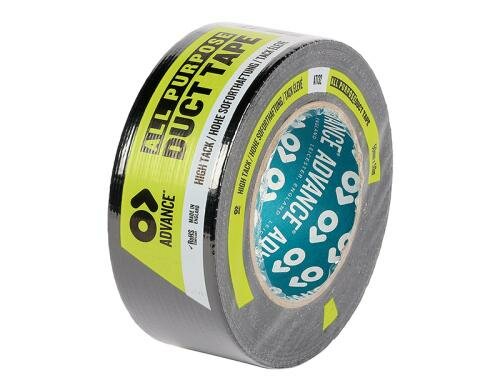 Advance AT132 Gaffa-Tape schwarz Gewebeband, 50 mm breit, 50m lang