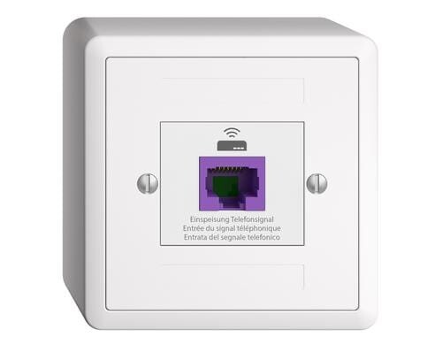 Feller EDIZOdue Rückführungsdose 1xRJ45 Für Swisscom VoIP-Anwendung, AP