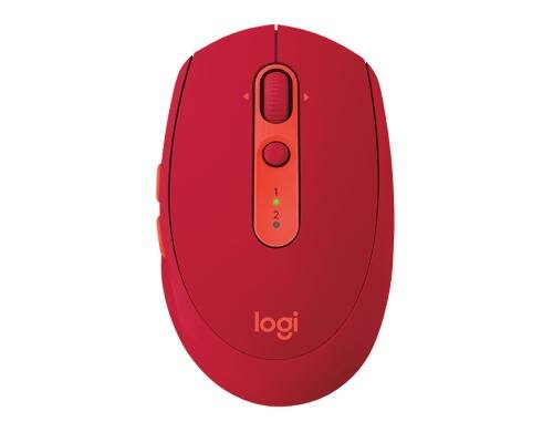 Logitech M590 Multi-Device Silent ruby mit Logitech Flow, USB oder Bluetooth