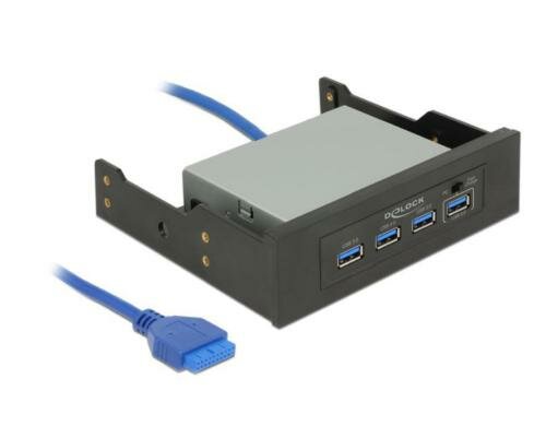 DeLock 62903 USB 3.0 CardReader 3.5/5.25 4 Port USB 3.0 Hub
