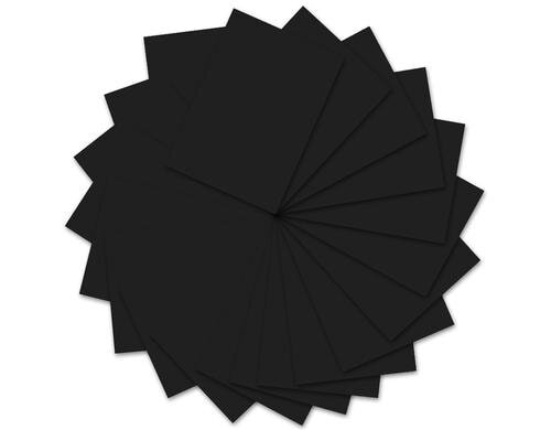 URSUS Tonzeichenpapier 130 g/m2 10 Bogen, 50 x 70 cm, schwarz