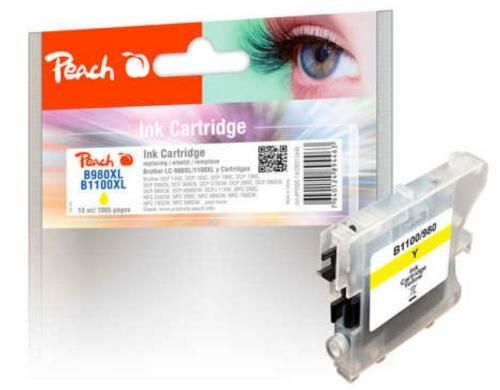 Peach Tinte Brother LC-1100/980y yellow 7.7 ml 550 Seiten