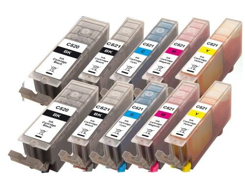 Peach Tinte Canon GPI-520/CLI-521MultiPck10 2xbk/pbk/c/m/y