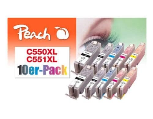 Peach Tinte Canon PGI-550/CLI-551 MuliPck10 je 2x bk/pbk/c/m/y