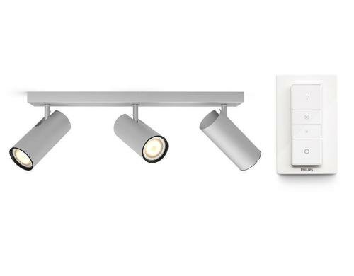 Philips Hue Deckenleuchte Buratto Swi si 3x 5.5W, 750 lm, 2200-6500 K, inkl. Switch