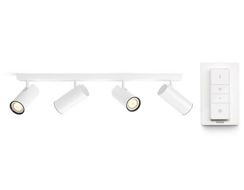 Philips Hue Deckenleuchte Buratto Swi ws 4x 5.5W, 1000 lm, 2200-6500 K, inkl. Switch