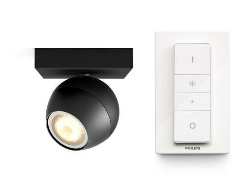 Philips Hue Deckenleuchte Buckram Swi bk 1x 5.5W, 250 lm, 2200-6500 K, inkl. Switch