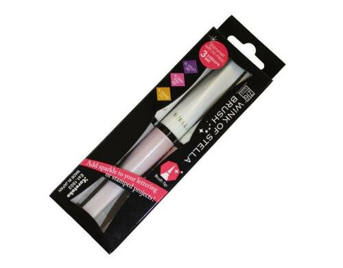ZIG Glitzerstifte Wink of Stella Brush 3 Farben, Pinselspitze