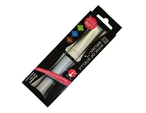 ZIG Glitzerstifte Wink of Stella Brush 3 Farben, Pinselspitze