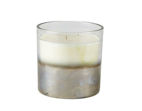 Villa Duftkerze Metallic Eucalyptus Mint haltb: 28h, D:8 cm H:7.6cm