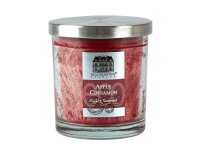 Villa Duftkerze im Glas rot Apple Cinnamon, 45h, 9x10cm, rot