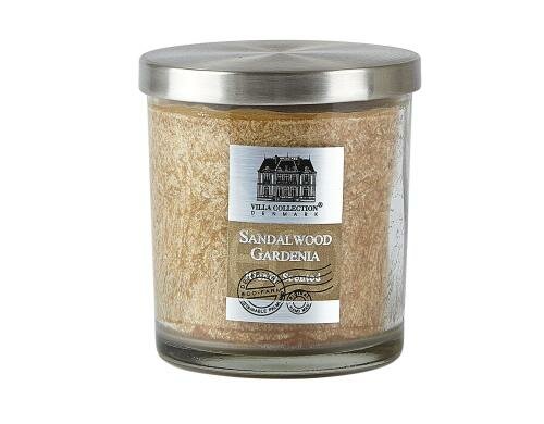 Villa Duftkerze im Glas caramel Sandalwood Gardenia, 45h, 9x10cm, caramel