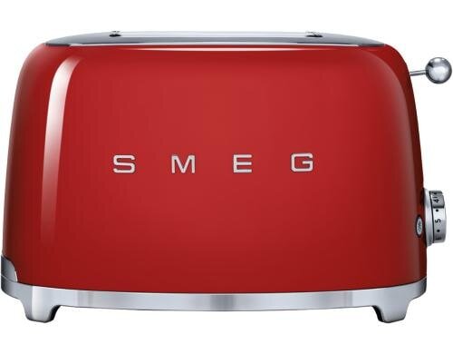 SMEG Toaster 50s rot 2 extra breite Toastschlitze, 950 Watt