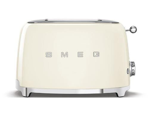 SMEG Toaster 50s crème 2 extra breite Toastschlitze, 950 Watt