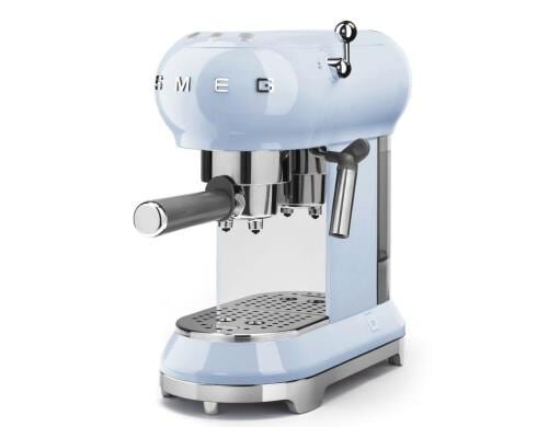 SMEG Espressomaschine 50s pastellblau 15 bar, Dampfdüse, 1350 Watt
