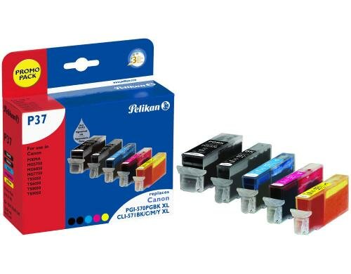 Tinte Pelikan, CLI-571 MPack+ pbl/bl/c/m/y 1x 24ml, 4 x 12 ml