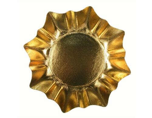 Papstar Pappteller gold Sternform Inhalt 3 Stück