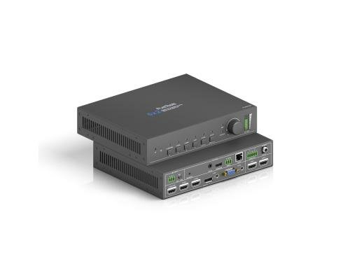 PT-PSW-52H Seaml. Scaler Switch 5x2, 3HDMI, 1DP, 1VGA