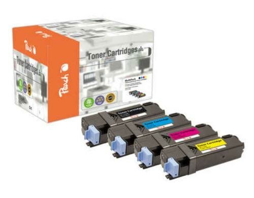 Peach Toner Dell 593-10258- 10261 Multipack je 1x bk, c, m,y 4x 2000 Seiten