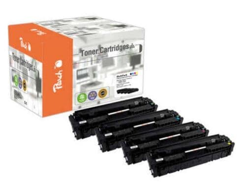 Peach Toner HP 410X, CF410-3X  Multipack je 1x bk, c, m, y 1x6500; 3x5000 Seiten