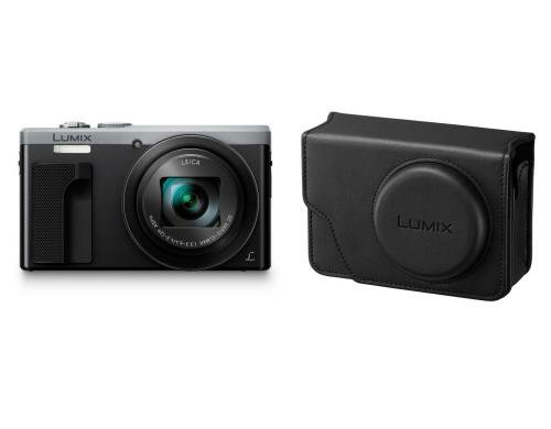Panasonic DMC-TZ81EG-S silber Kit inkl. Etui schwarz