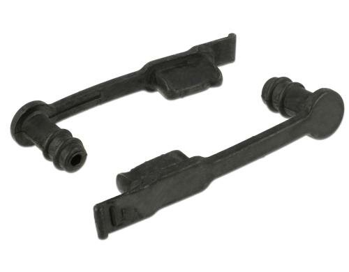 Delock Lightning+Audio Staubschutz,10 Stück Zum Schutz von Lightning-Ports, mit Griff