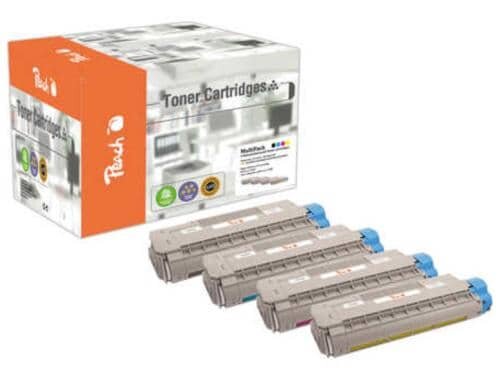 Peach Toner Oki C5500-series MultiPack 1x bk, c, m, y 1x6000, 3x5000 Seiten