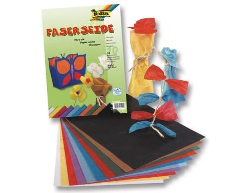 Folia Faserseide 10 Blatt à 25g/m2, 23x32cm
