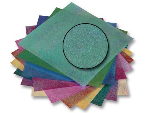 Folia Faltblätter Irisierend Punkt 50 Blatt à 75g/m2, 14x14cm