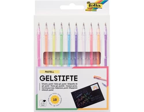 Folia Gelschreiber pastell 10 Stifte