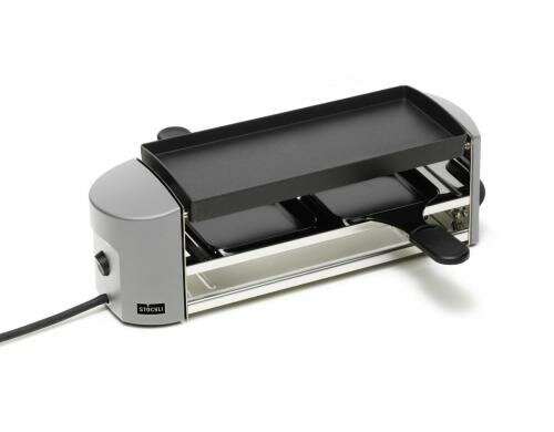 Stöckli Cheeseboard Twin silber Raclette und Grillgerät für 2 Personen