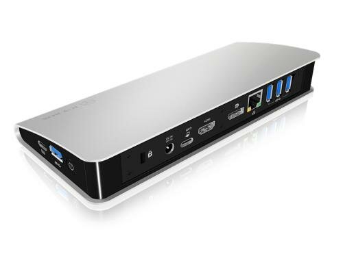 ICY BOX IB-DK2403-C Multi-Dockingstation Type-C USB 3.0 DockingStation