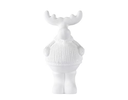 KJ Collection Weihnachtsfigur Rentier 20cm Grösse 16x12x20cm, Keramik