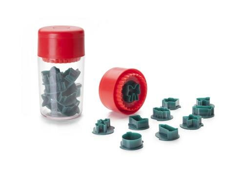 Ibili Ausstecher Spitzbuben Christmas Durchmesser 5 cm, 10-teilig