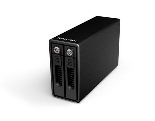 ICY BOX ext.2X3.5/2.5 Gehäuse GR3660-TB2 schwarz, RAID, Thunderbolt, für SATA-HDD