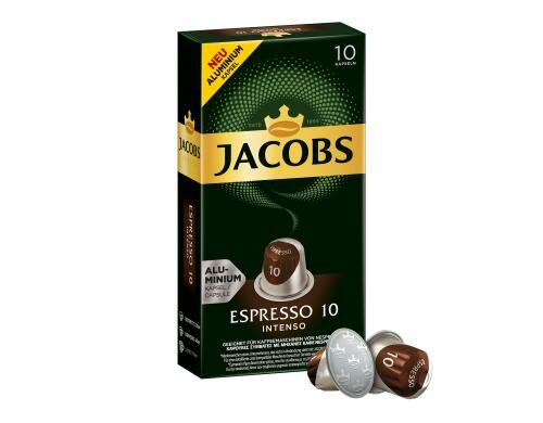 Jacobs Kaffeekapseln Espresso 10 Intenso 1 Packung à 10 Portionen
