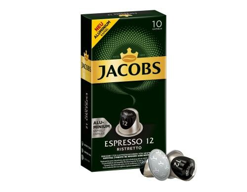 Jacobs Kaffeekapseln Espresso 12 Ristretto 1 Packung à 10 Portionen