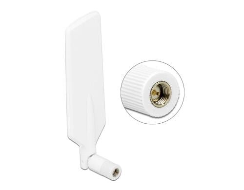 LTE/HSPA/GSM Antenne, SMA-Stecker, weiss 1-4dBi Gewinn, mit Kippgelenk