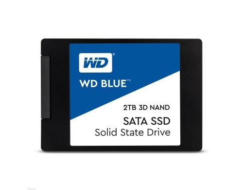 SSD WD Blue 3D NAND, 2TB, 2.5 SATA6, lesen 560, schreiben 530, 7mm