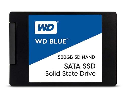 SSD WD Blue 3D NAND, 500GB, 2.5 SATA6, lesen 560, schreiben 530, 7mm