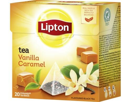 Lipton Teebeutel Vanilla Caramel 20 Teebeutel, Schwarztee/Früchtetee