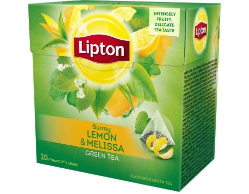 Lipton Teebeutel Green Lemon Melissa 20 Teebeutel, Grüntee