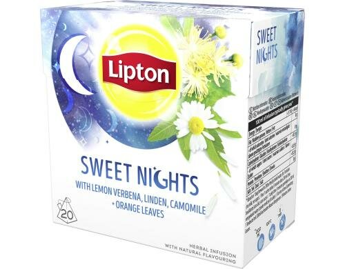 Lipton Teebeutel Herbal Sweet Nights 20 Teebeutel, Früchtetee