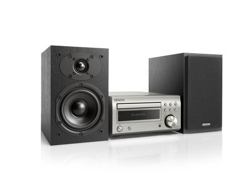 Denon D-M41DAB, Micro HiFi System Silber/Schwarz, DAB+, FM, Bluetooth