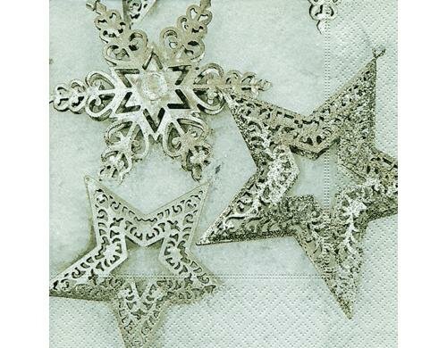 Paper + Design Metallic stars Servietten 33x33 cm, 20 Stück